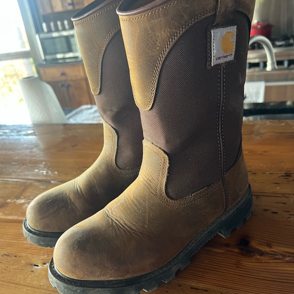 Carhartt Tan and Brown Work Boot